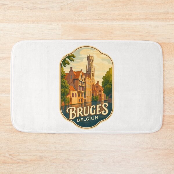 Item preview,  Bruges Belgium – Belfry and Canal Houses at Sunset designed and sold by Places On Earth.