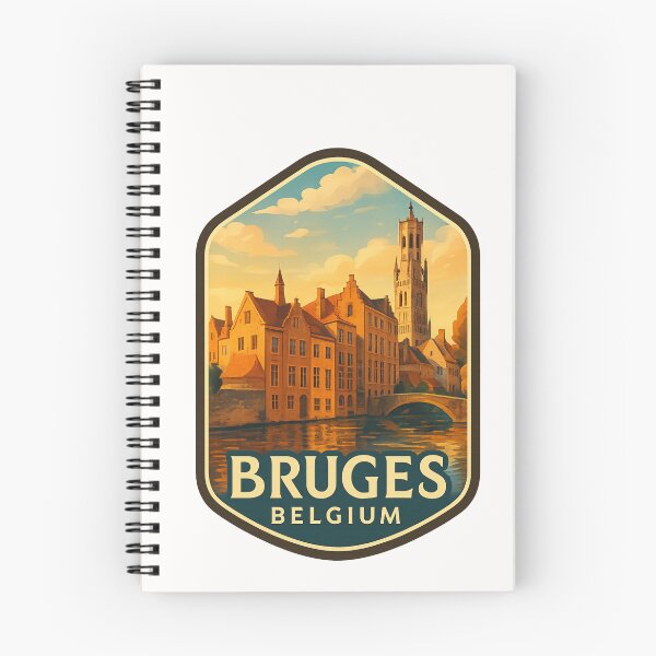 Item preview,  Bruges Belgium – Canal Bridge and Belfry Skyline designed and sold by Places On Earth.