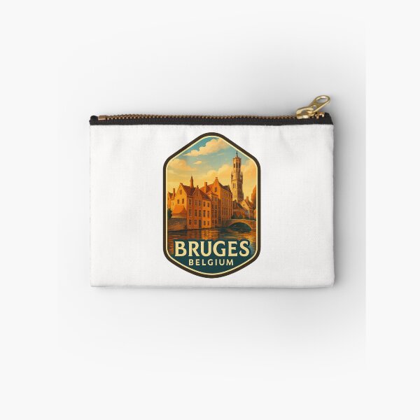 Item preview,  Bruges Belgium – Canal Bridge and Belfry Skyline designed and sold by Places On Earth.