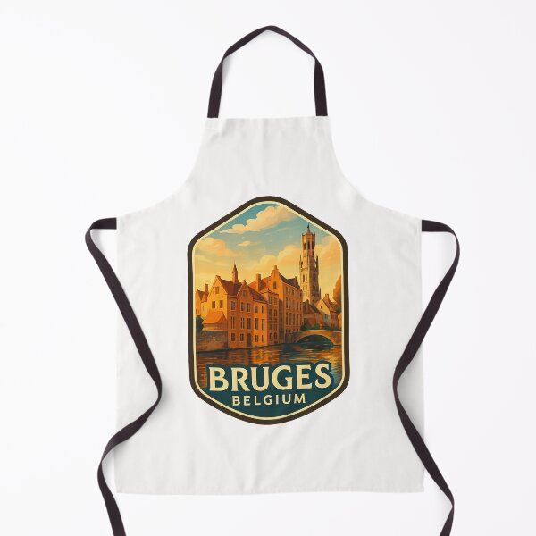 Item preview, Bruges Belgium – Canal Bridge and Belfry Skyline designed and sold by Places On Earth.