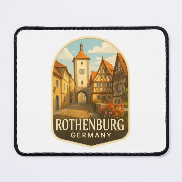 Item preview, Rothenburg Germany – Cobbled Streets and Tower Gate designed and sold by Places On Earth.