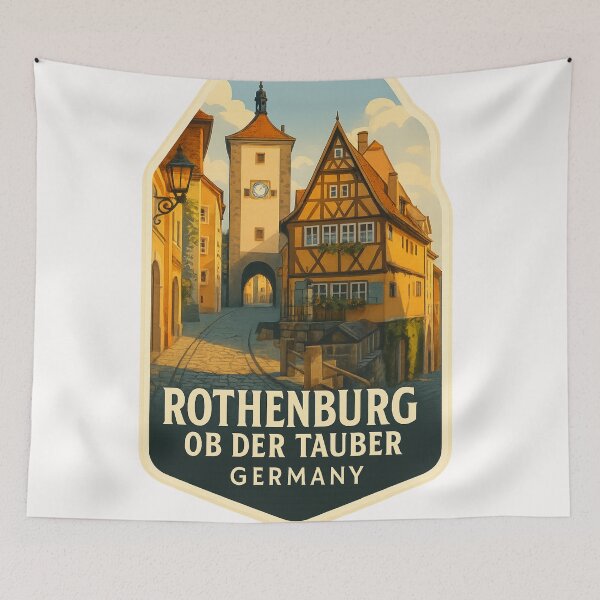 Item preview,  Rothenburg ob der Tauber – Iconic Towers and Medieval Charm designed and sold by Places On Earth.