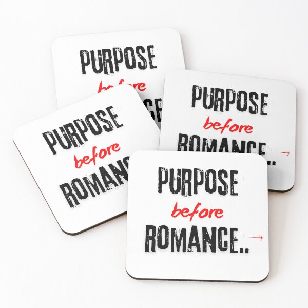 Item preview, Purpose Before Romance Motivational Typography designed and sold by uvthread.