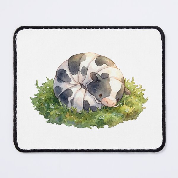 Item preview, Literal Dairy Cow Isopod - Funny Mutant Hybrid Bug on Moss designed and sold by xMErCUrY03x.