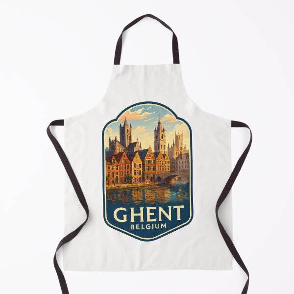 Item preview, Ghent Belgium – St. Nicholas Church and Leie River Embankment designed and sold by Places On Earth.