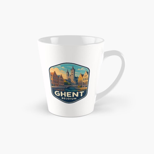 Item preview,  Ghent Belgium – Canal Bridge and Towers of the Historic Center designed and sold by Places On Earth.