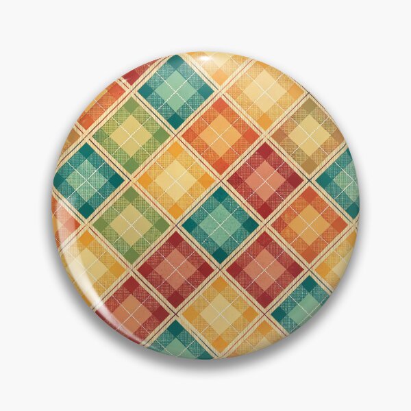 Item preview, Chic checkered pattern with warm colors designed and sold by Merrylands Artshop.
