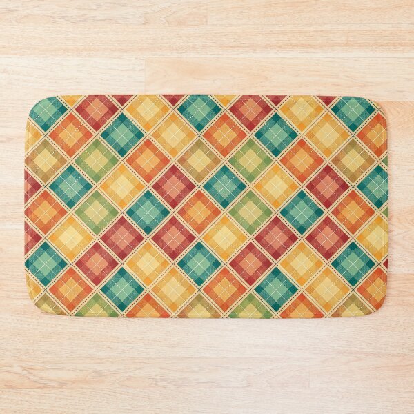 Item preview, Chic checkered pattern with warm colors designed and sold by Merrylands Artshop.