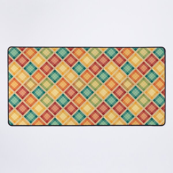 Item preview, Chic checkered pattern with warm colors designed and sold by Merrylands Artshop.