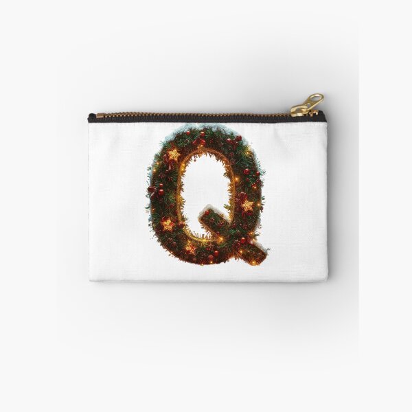 Item preview, Christmas Letter Q Monogram – Festive Holiday Alphabet Design designed and sold by Cultradesign.