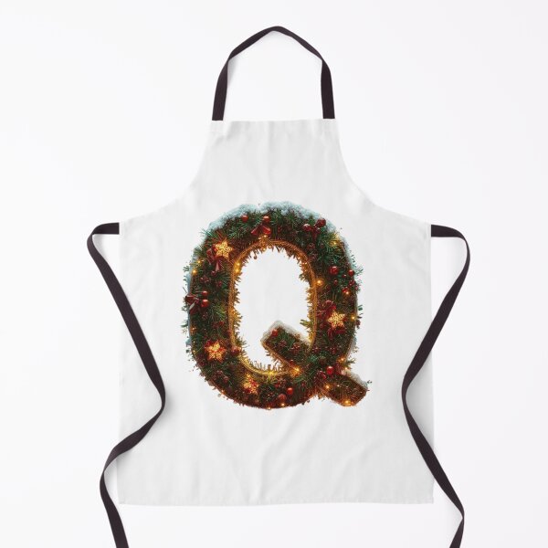 Item preview, Christmas Letter Q Monogram – Festive Holiday Alphabet Design designed and sold by Cultradesign.