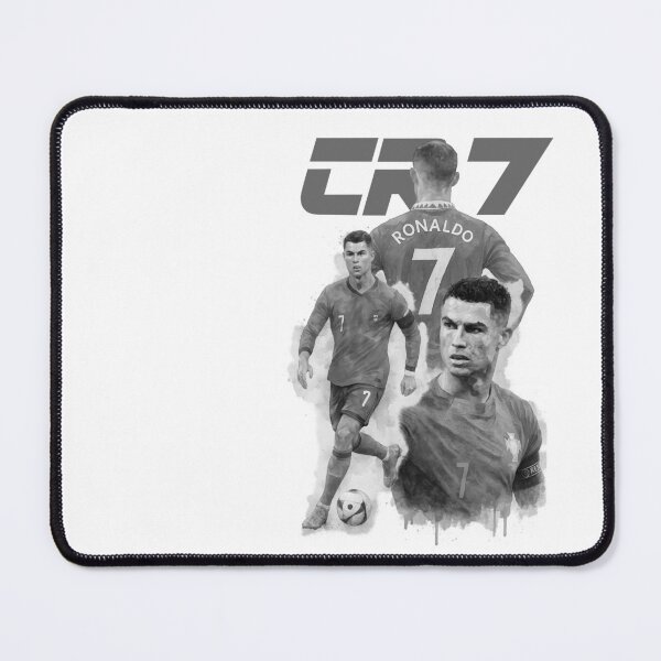 Item preview, CR7 Cristiano Ronaldo illustration ink black white watercolour designed and sold by sabartgunpla.