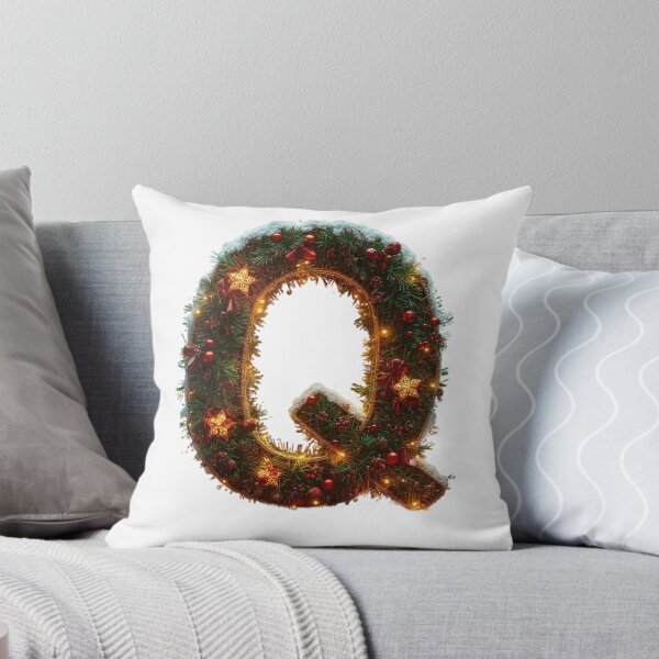 Item preview, Christmas Letter Q Monogram – Festive Holiday Alphabet Design designed and sold by Cultradesign.