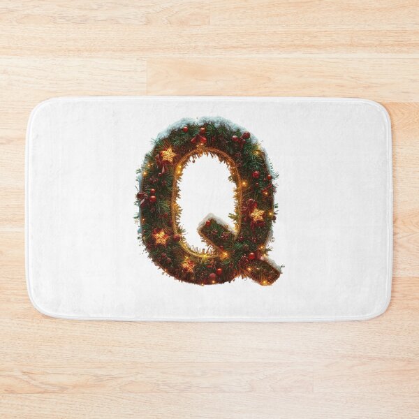 Item preview, Christmas Letter Q Monogram – Festive Holiday Alphabet Design designed and sold by Cultradesign.