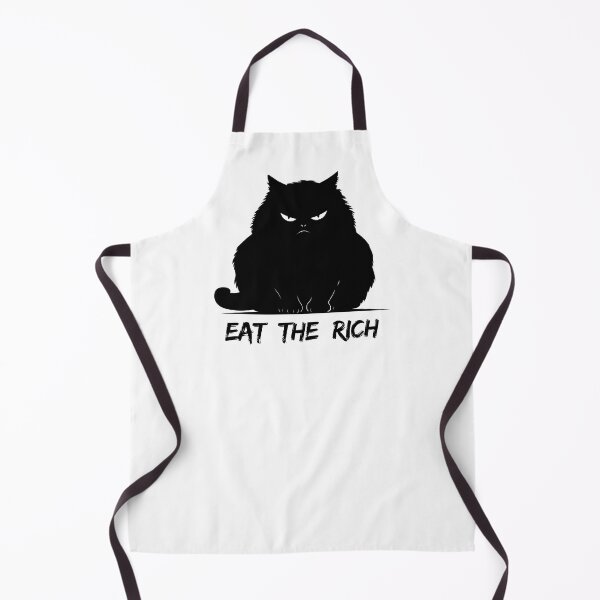 Item preview, Eat the rich funny angry cat meme designed and sold by lea-lani.