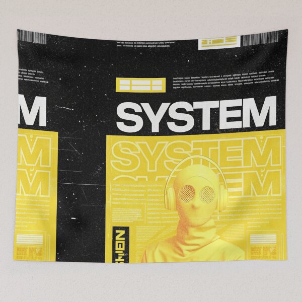 Item preview, Brutalist Chaos: 'SYSTEM ERROR' Glitching Android designed and sold by Raw-Ink.