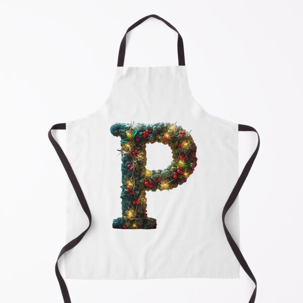 Item preview, Christmas Letter P Monogram – Holiday Decorative Alphabet Art designed and sold by Cultradesign.