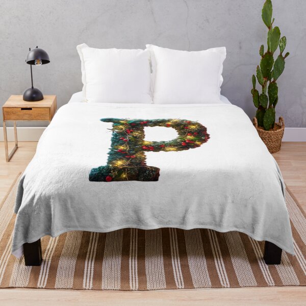 Item preview, Christmas Letter P Monogram – Holiday Decorative Alphabet Art designed and sold by Cultradesign.