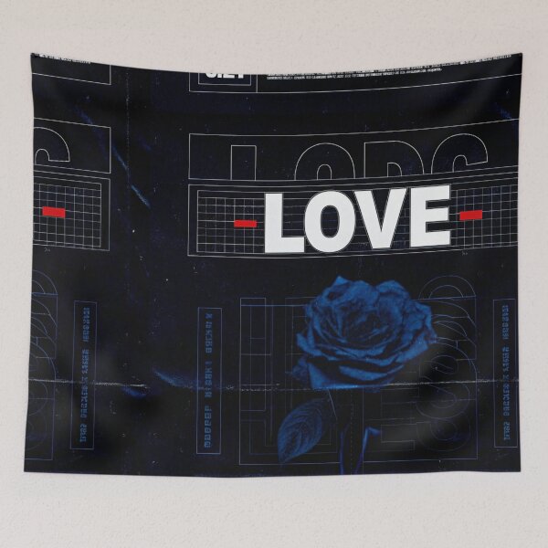 Item preview, LOVE DIES: Brutalist Wilted Rose on Concrete designed and sold by Raw-Ink.