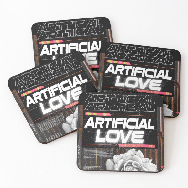 Item preview, Cyberpunk Wall Art: 'ARTIFICIAL LOVE' Neon Rose designed and sold by Raw-Ink.