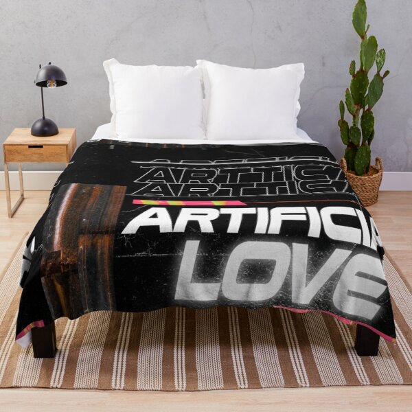 Item preview, Cyberpunk Wall Art: 'ARTIFICIAL LOVE' Neon Rose designed and sold by Raw-Ink.