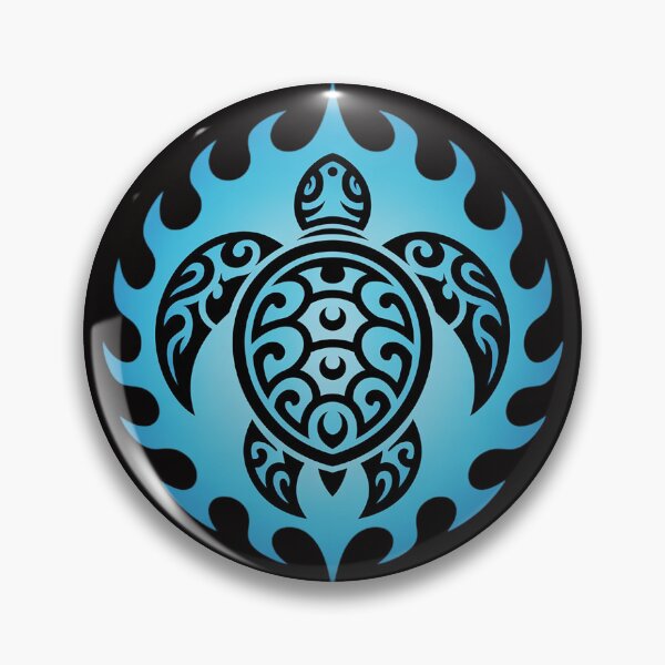Item preview, Tribal Hawaiian Maori Sun Sea Turtle designed and sold by BotboutiquePre.