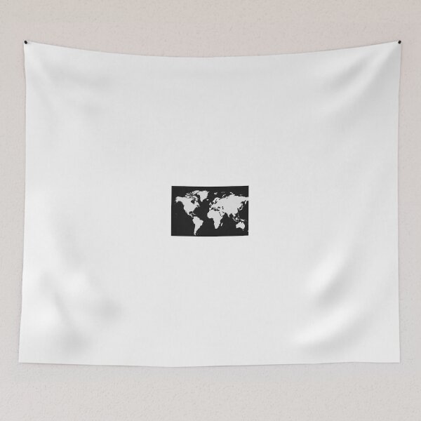 Item preview, World Divided – USA Map in Six-Continent Style designed and sold by NomadUSArt.