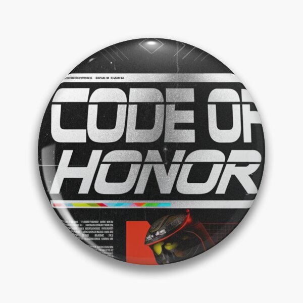 Item preview, Cyberpunk Samurai: 'CODE OF HONOR' Holographic Red designed and sold by Raw-Ink.