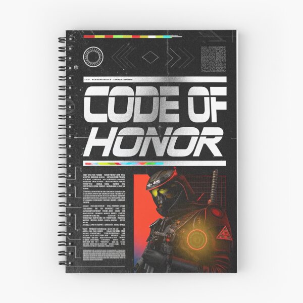 Item preview, Cyberpunk Samurai: 'CODE OF HONOR' Holographic Red designed and sold by Raw-Ink.