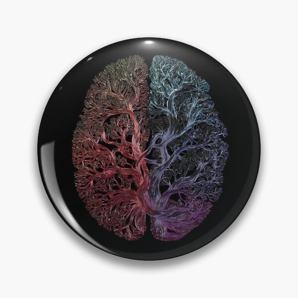 Item preview, Neural Tree Brain — Gradient Anatomical Line Art | Abstract Neurodiversity Design designed and sold by PureBrain.