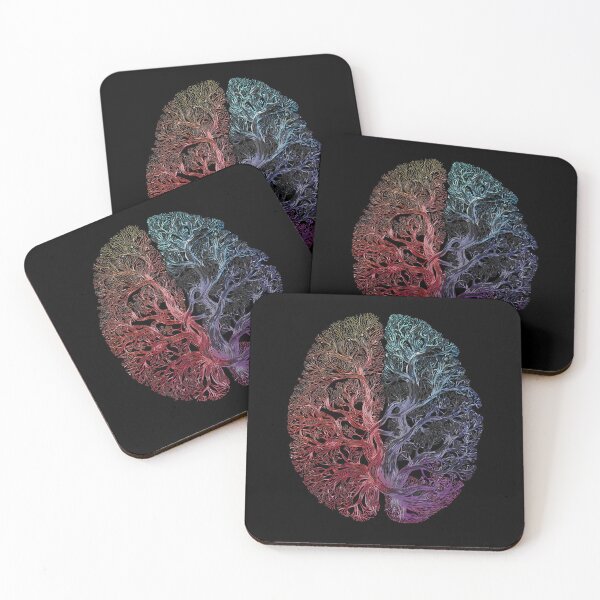 Item preview, Neural Tree Brain — Gradient Anatomical Line Art | Abstract Neurodiversity Design designed and sold by PureBrain.