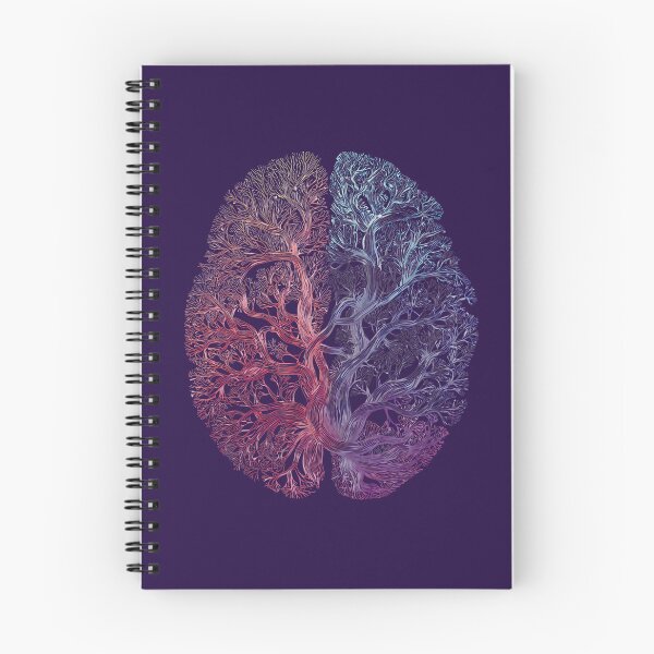 Item preview, Neural Tree Brain — Gradient Anatomical Line Art | Abstract Neurodiversity Design designed and sold by PureBrain.
