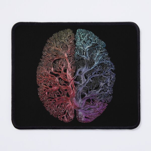 Item preview, Neural Tree Brain — Gradient Anatomical Line Art | Abstract Neurodiversity Design designed and sold by PureBrain.