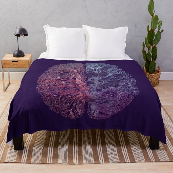 Item preview, Neural Tree Brain — Gradient Anatomical Line Art | Abstract Neurodiversity Design designed and sold by PureBrain.
