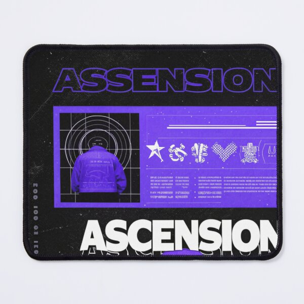 Item preview, 90s Streetwear: Distorted 'ASCENSION' Angel Wings designed and sold by Raw-Ink.