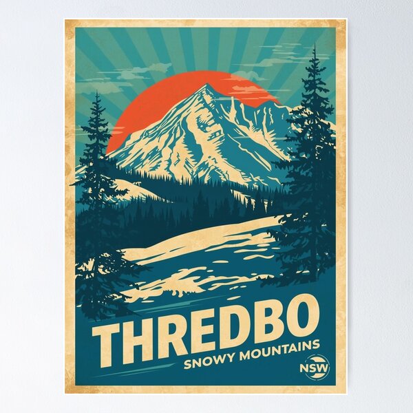 Item preview, Thredbo – Snowy Mountains NSW designed and sold by PamLeeDesign.