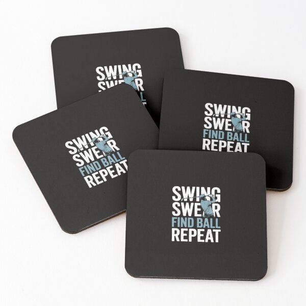 Item preview, Swing, Swear, Find - Golf cart golfer - Mens golfing designed and sold by silladive.
