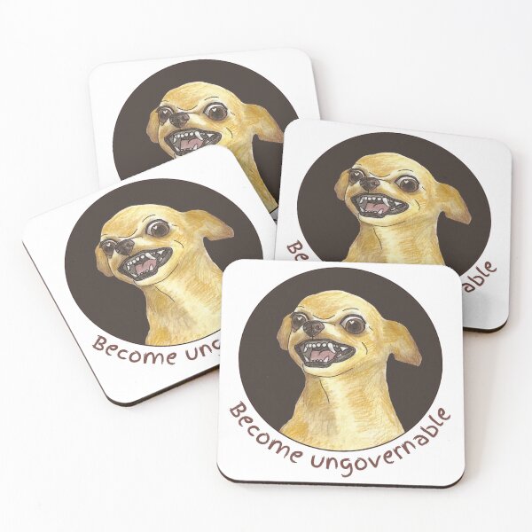 Item preview, Become ungovernable funny dog meme designed and sold by lea-lani.
