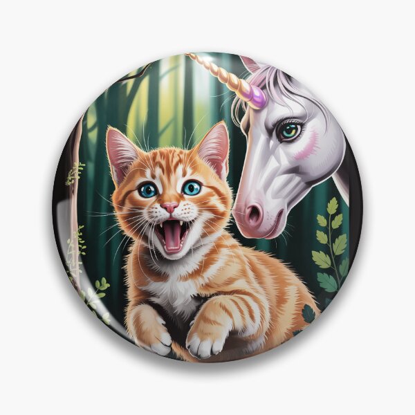 Item preview, Surprised Ginger Cat Selfie with Unicorn Cat Lover Gift Men Women Kids designed and sold by silladive.