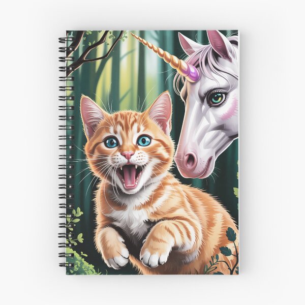 Item preview, Surprised Ginger Cat Selfie with Unicorn Cat Lover Gift Men Women Kids designed and sold by silladive.
