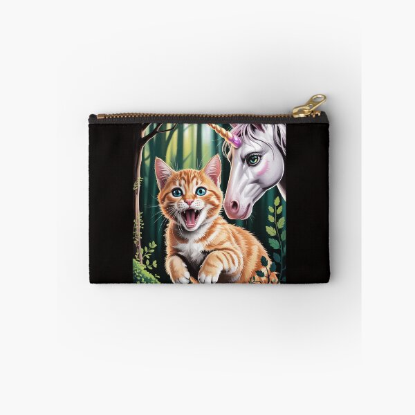Item preview, Surprised Ginger Cat Selfie with Unicorn Cat Lover Gift Men Women Kids designed and sold by silladive.