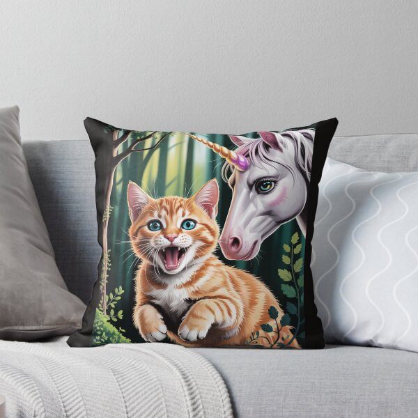 Item preview, Surprised Ginger Cat Selfie with Unicorn Cat Lover Gift Men Women Kids designed and sold by silladive.