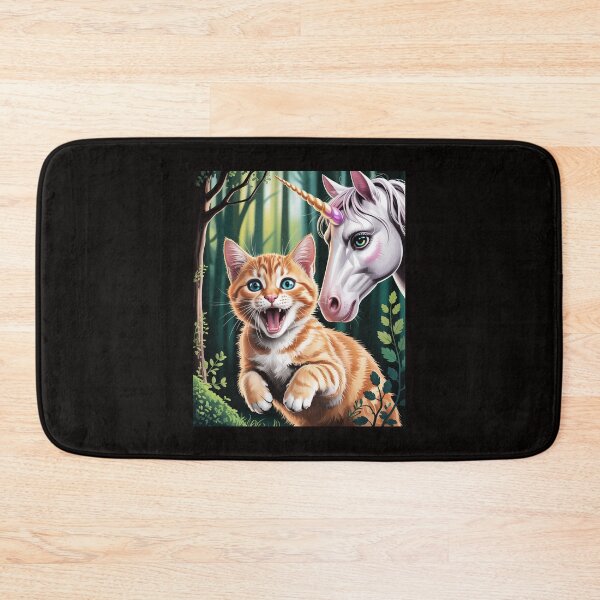 Item preview, Surprised Ginger Cat Selfie with Unicorn Cat Lover Gift Men Women Kids designed and sold by silladive.