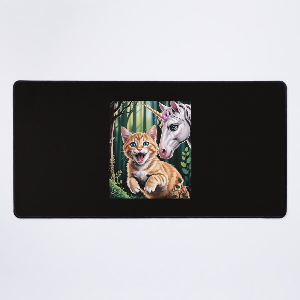 Item preview, Surprised Ginger Cat Selfie with Unicorn Cat Lover Gift Men Women Kids designed and sold by silladive.
