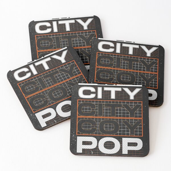 Item preview, Brutalist 'CITY POP' Album Art with Vaporwave Anime designed and sold by Raw-Ink.