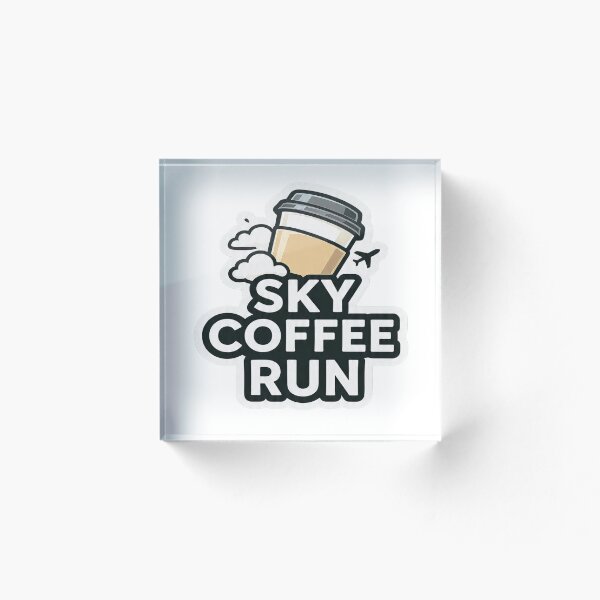 Item preview, Pegatina de viaje Sky Coffee Run designed and sold by Gscode.