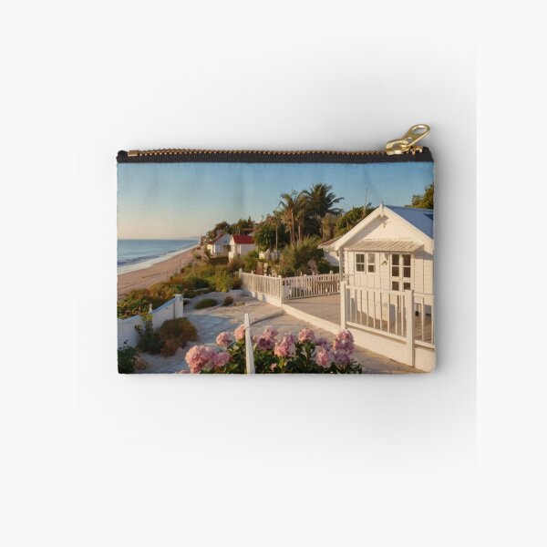Item preview, White Beach Cottage by the Ocean Garden Path designed and sold by BlareBlare.