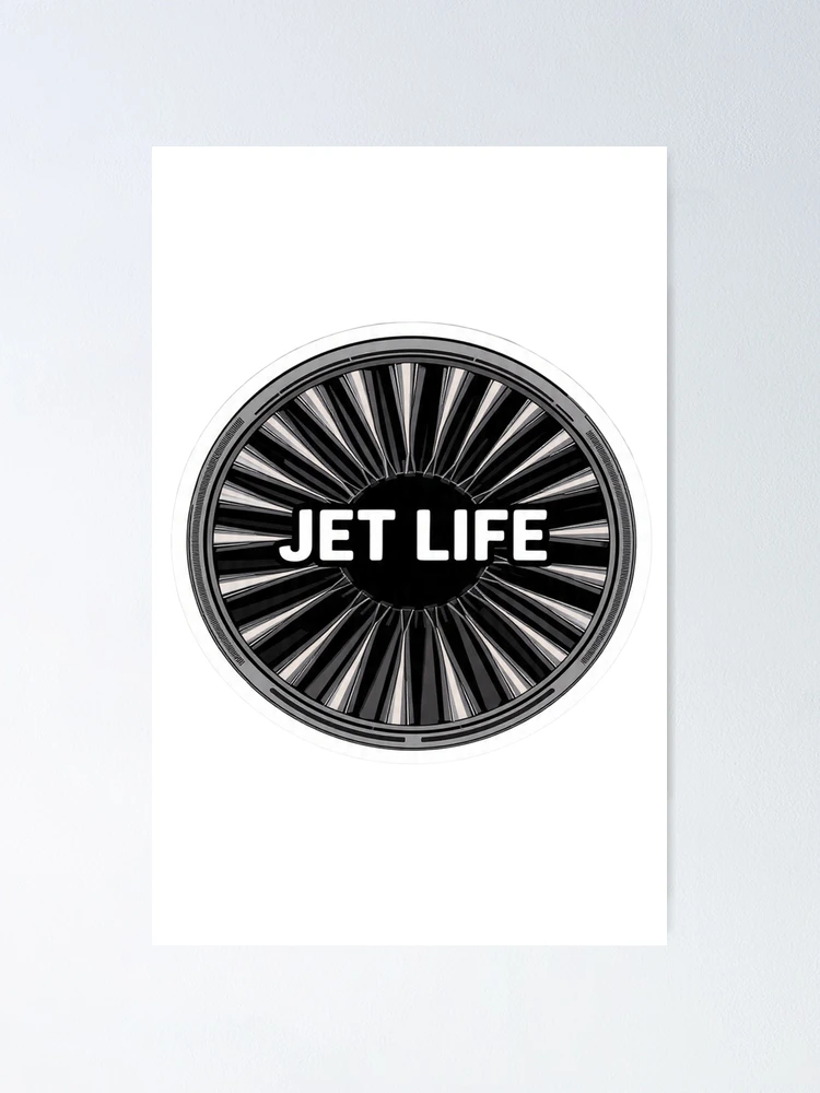 Thumbnail 1 of 3, Poster, Jet Life Jet Engine Sticker designed and sold by Gscode.