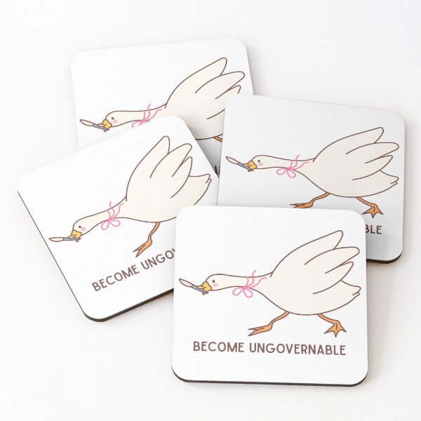 Item preview, Become ungovernable funny goose meme designed and sold by lea-lani.