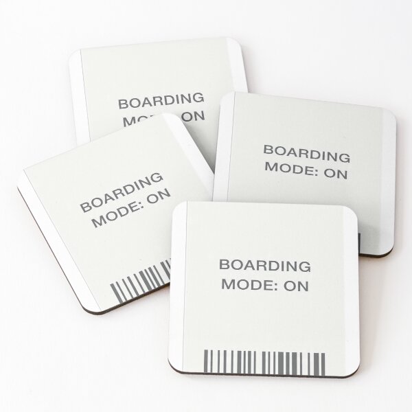 Item preview, Boarding Mode On Boarding Pass Sticker designed and sold by Gscode.